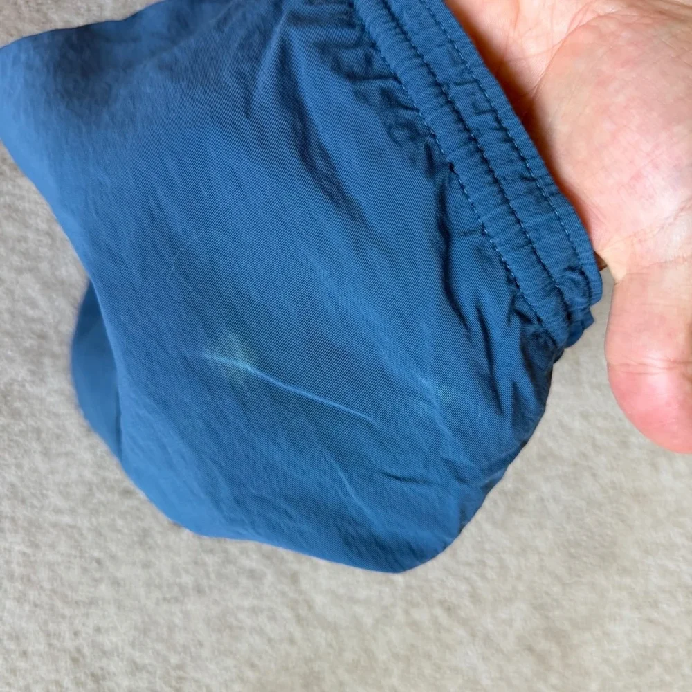 Patagonia Baggies 5 Inseam Shorts Medium Blue Nylon Swim Trunks Pocket